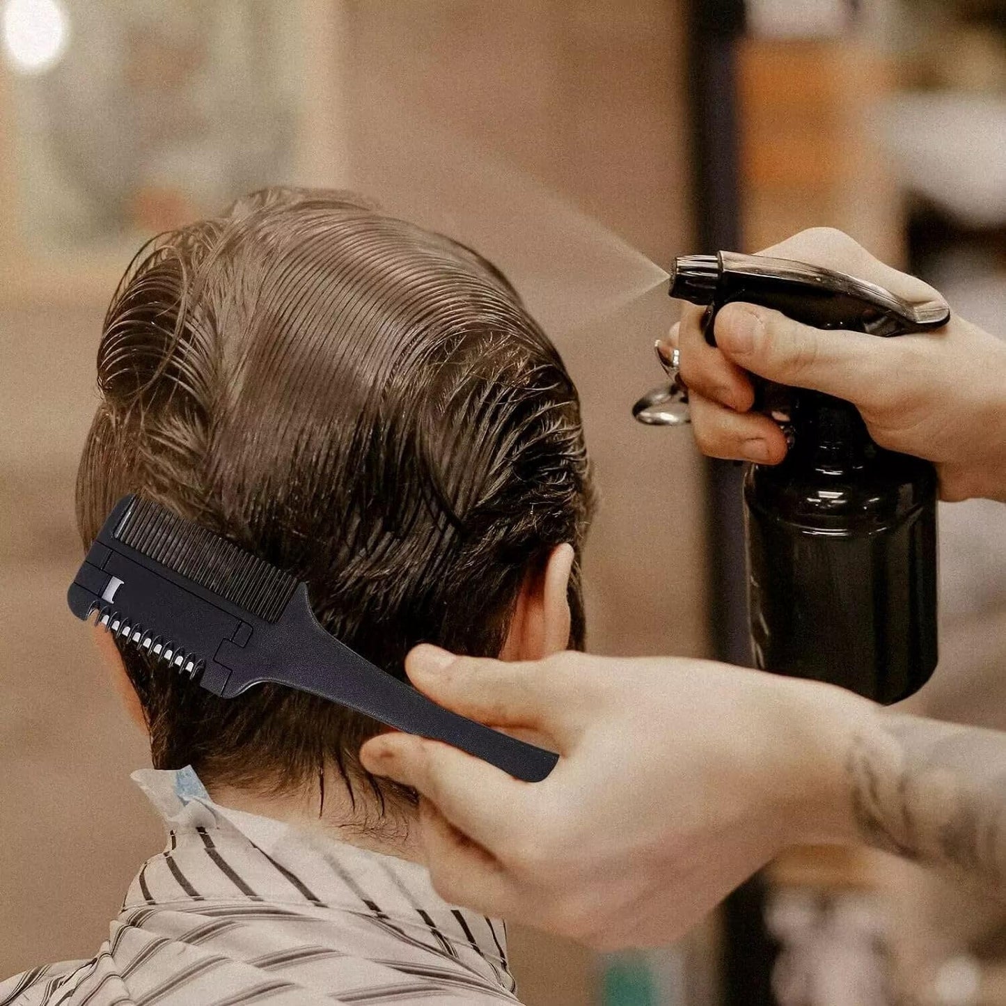 Generic Hair Razor Comb for Hair Thinning & Styling Comb | Double Sided Hairdressing Tool for Barbers and Hairdressers