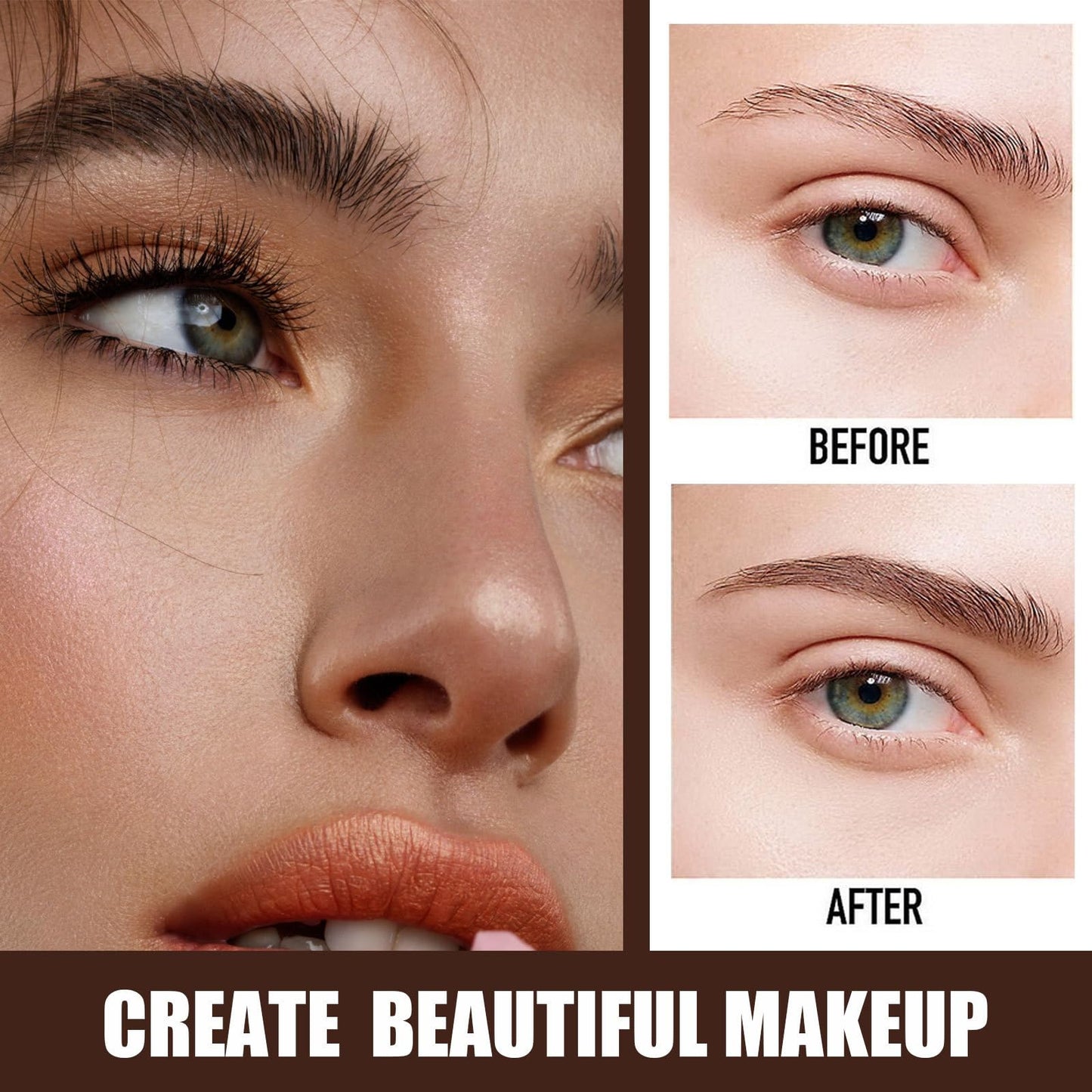 QinZiEn Eyebrow Pencil with Eyebrow Gel,2-In-1 Eyeb/row Pen and Brow Brush,Black Eyeb/row Pencil,Waterproof Eyebro/w Pen/cil,Eyebr/ow Filler,Long Lasting Brow P/en,Eyebr/ow Pe/n for Beginners(Black)