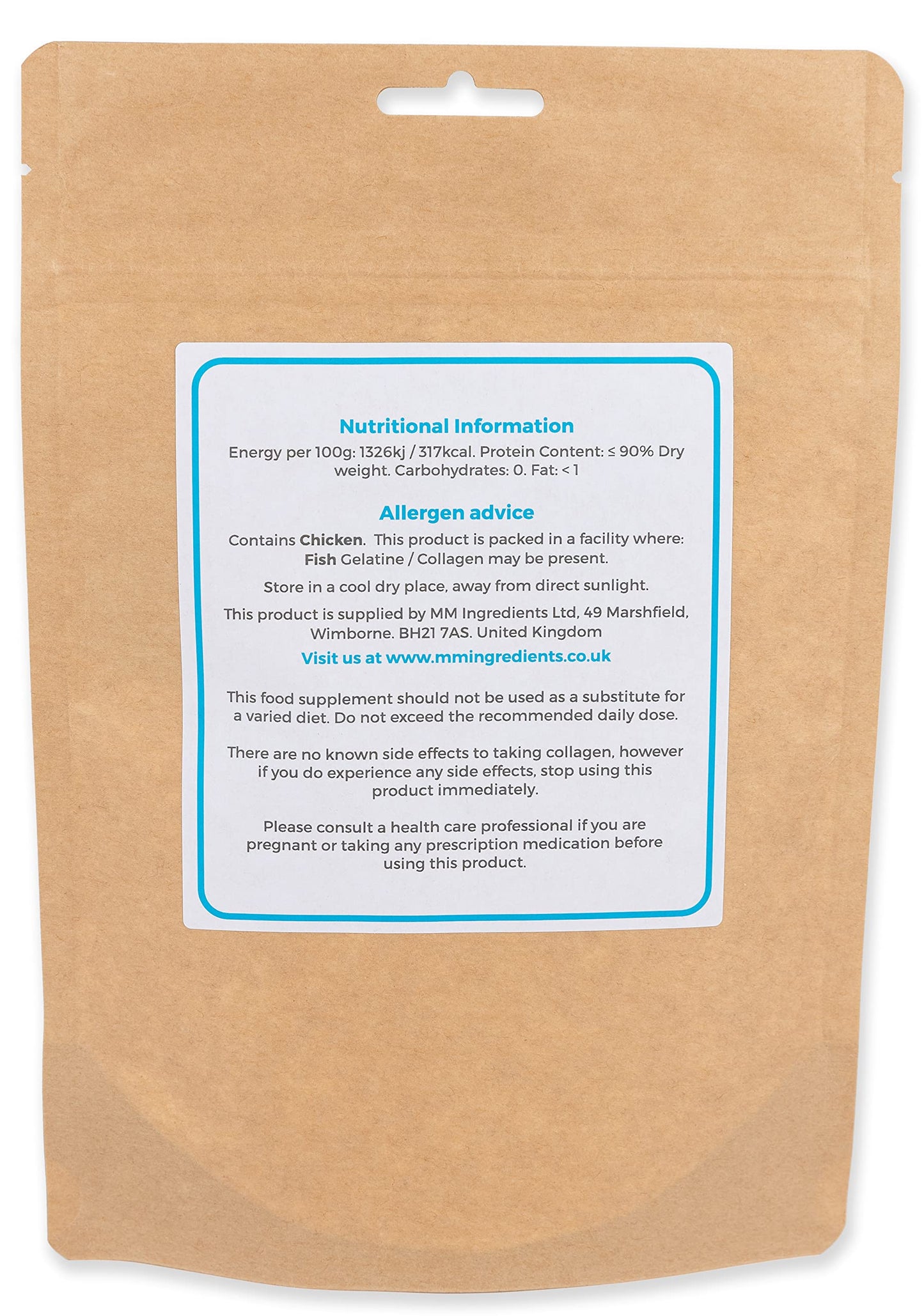 MM Ingredients Chicken Collagen Type 2 250g