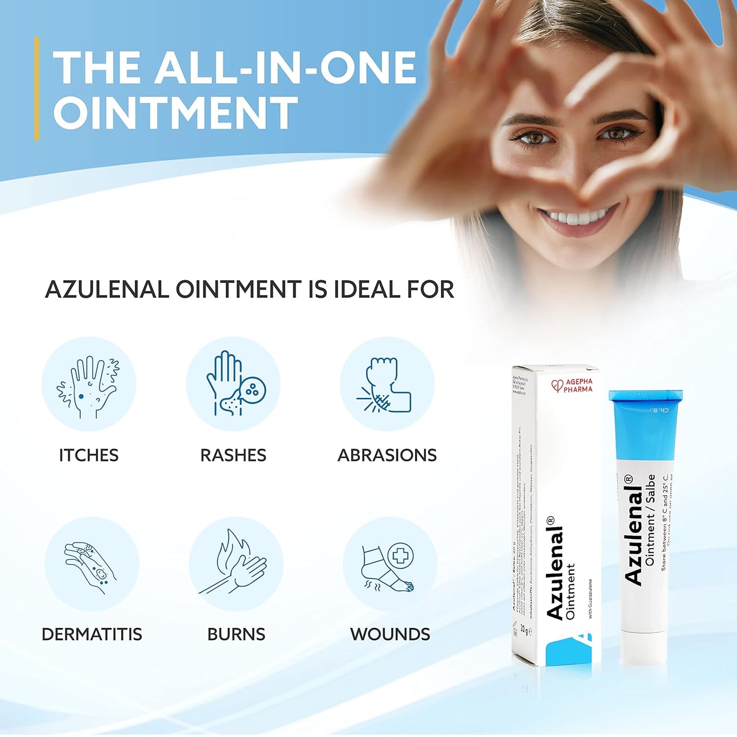 Azulenal Ointment with Guaiazulene, 20g (0.7oz)