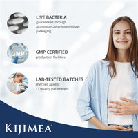 KIJIMEA Kijimea® K53 Advance – High-Dose microculture strains | 53 Strains of Intestinal Bacteria | Enriched with Vitamin B3 and B7 | >500 Billion CFU per Pack | Lactose-Free, Gluten-Free | 28 Capsules