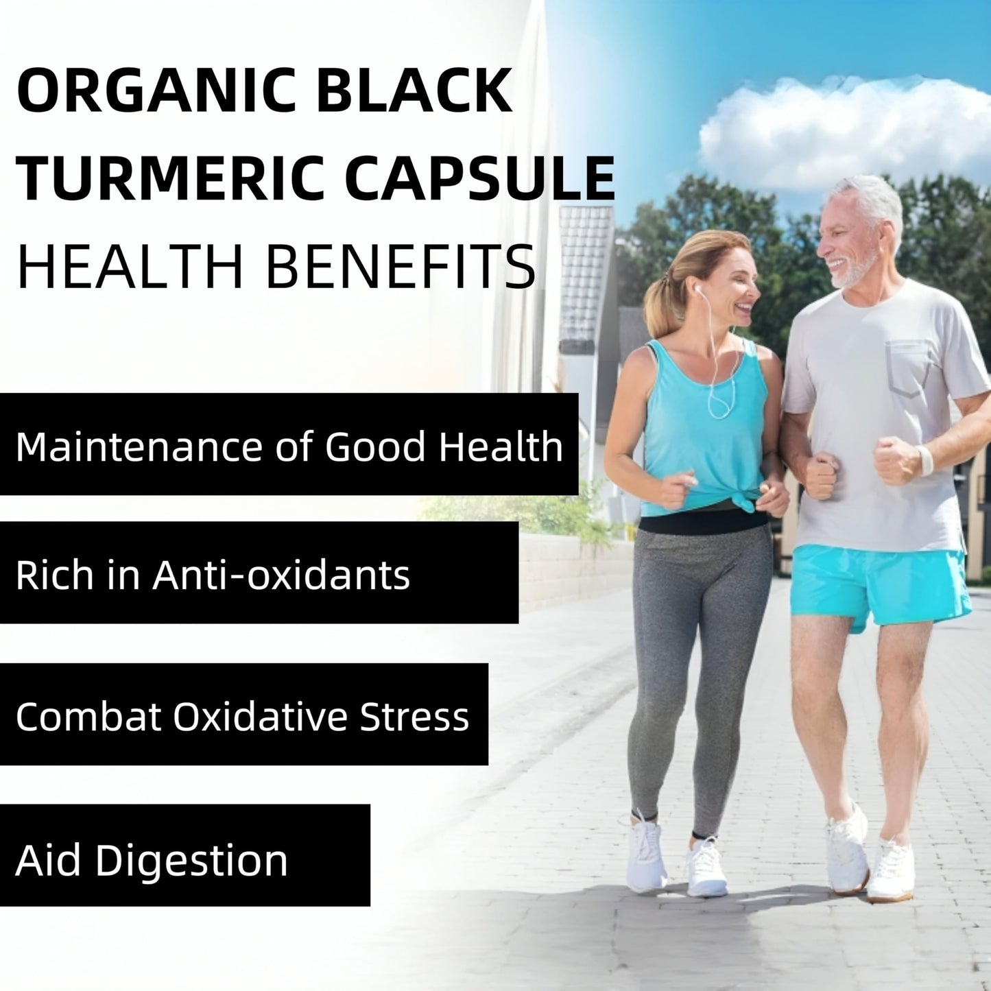 Mad Diet Organic Black Turmeric – 60 Capsules – Powerful Antioxidant & Anti-Inflammatory Support – Promotes Joint Health & Digestive Wellness