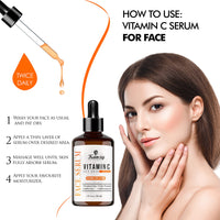 KANZY HAIR AND BEAUTY Kanzy Vitamin C Serum for Face with 20% Hyaluronic Acid Anti-Aging, Anti-Wrinkle, Dark circles & Fine Lines Facial Serum Boost Skin Collagen, Moisturizer for Skin 30ml