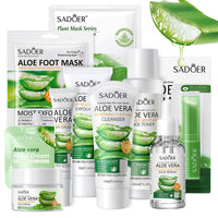 Leogony 10PCS Skin Care Sets for Women, Aloe Vera Gift Set for Teenage Girls, Face Skincare for Teen Girl