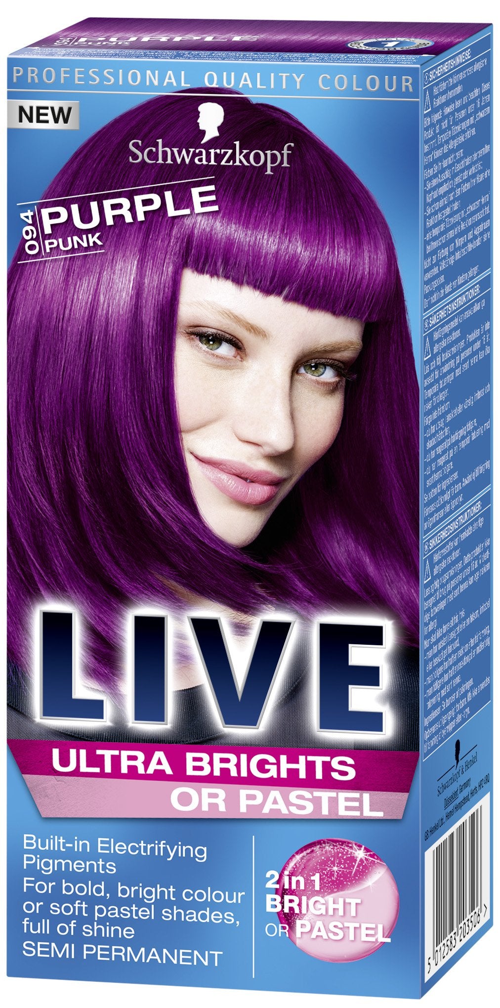 Schwarzkopf LIVE Ultra Brights 94 Purple Pink Hair Colour