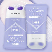 TMYIOYC ANGEL SILK AH-8 Collagen Neck Firming Cream - Best for Tightening Sagging Skin, Neck Cream for Sagging and Tighten, Retinol Neck Tightening Cream with Roller, Tighten and Lift Neck Cream 2pcs