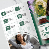 NUTRA Liver - Liver Support Vitamins - 60 Tablets | Hangover Tablet | Providing a Liver, Cleanse, Detox & Repair - by NutraVit