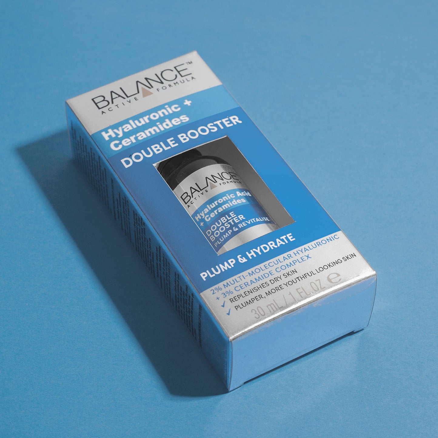 Balance Active Formula Superbooster Skin Heroes Set (2% Hyaluronic & Triple Ceramides, Vitamin C 12% & Collagen & Multi-Peptides Serums) - Dermatologically Tested. Suitable for all Skin Types.