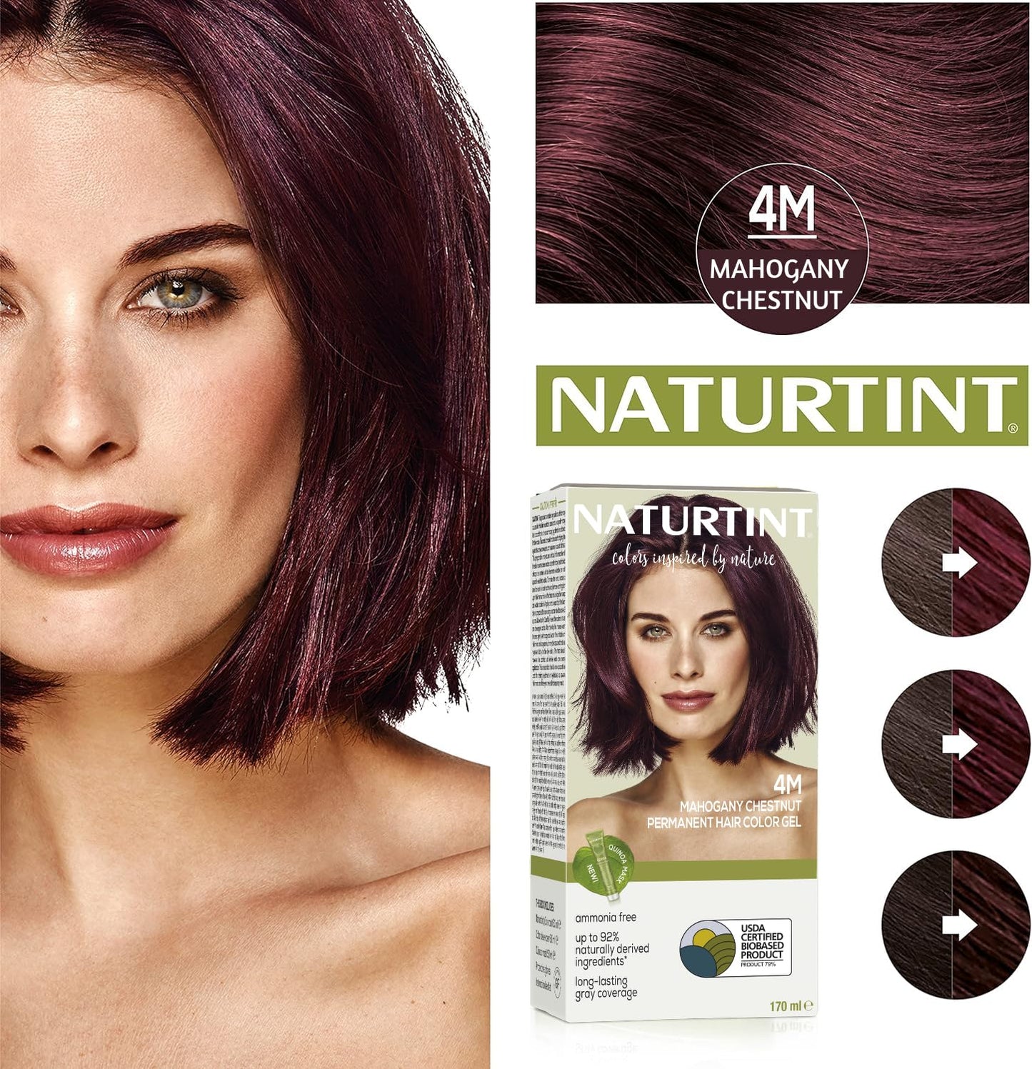 NATURTINT Hair Dye Mahogany Chestnut (135ml) - ( x 5 Pack)