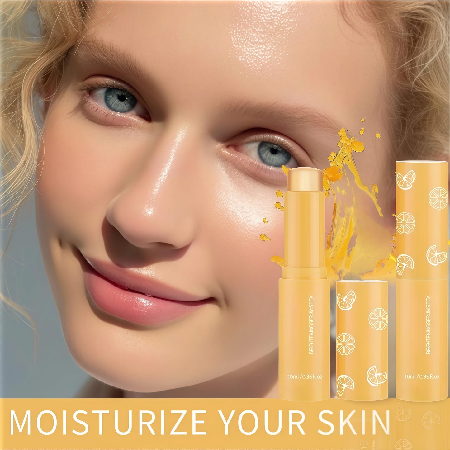 SingHao Bo/ost Brightening Serum Stick,Balm S/tick Vitamin C,B/rightening Vitamin C Serum St/ick,Vitamin C Br/ightening & Hydrating B/alm for Face and Body,Lightweight Brightening Balm,Collagen Stick for Face
