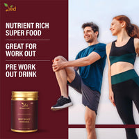 VED Organic Beet Root Powder, Support to Digestive System, Skin and Strengthen Hair,100g