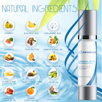 JeaKen FACE MOISTURISER with Vitamins ACE- Anti Aging Face Cream with Hyaluronic Acid and AHA Fruit Acid- Moisturiser Face Women and Men- Anti Wrinkle Face Cream Boosts Collagen Production- 50ml Vegan Bottle