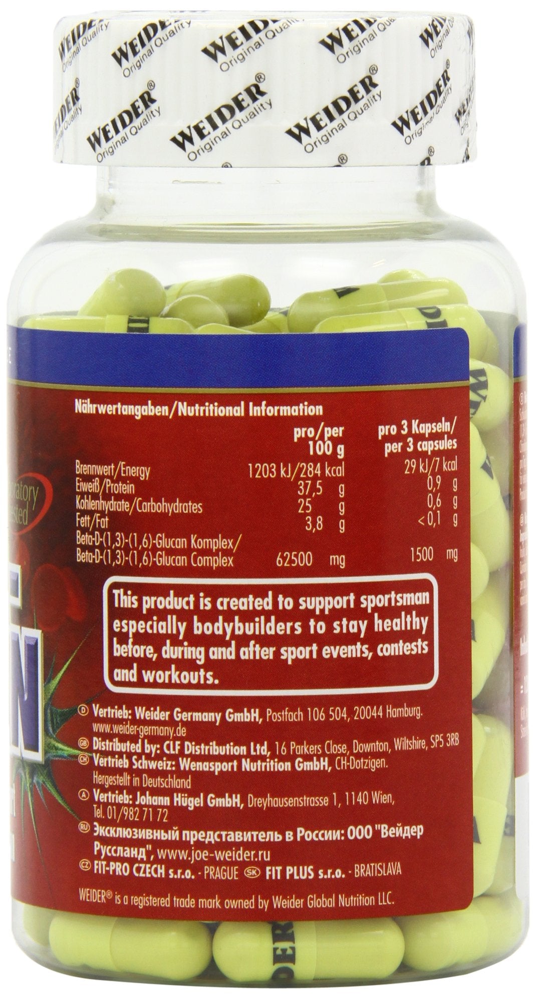 Weider Beta-Glucan, 120 Capsules