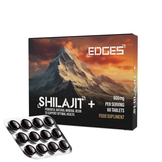 Edges 600mg Shilajit Dry Drops - 100% Original Himalayan Shilajit - Gold Grade Pure, Rich in Fulvic & Humic Acid, Minerals, Immune Support & Energy Booster - 1 Month Supply