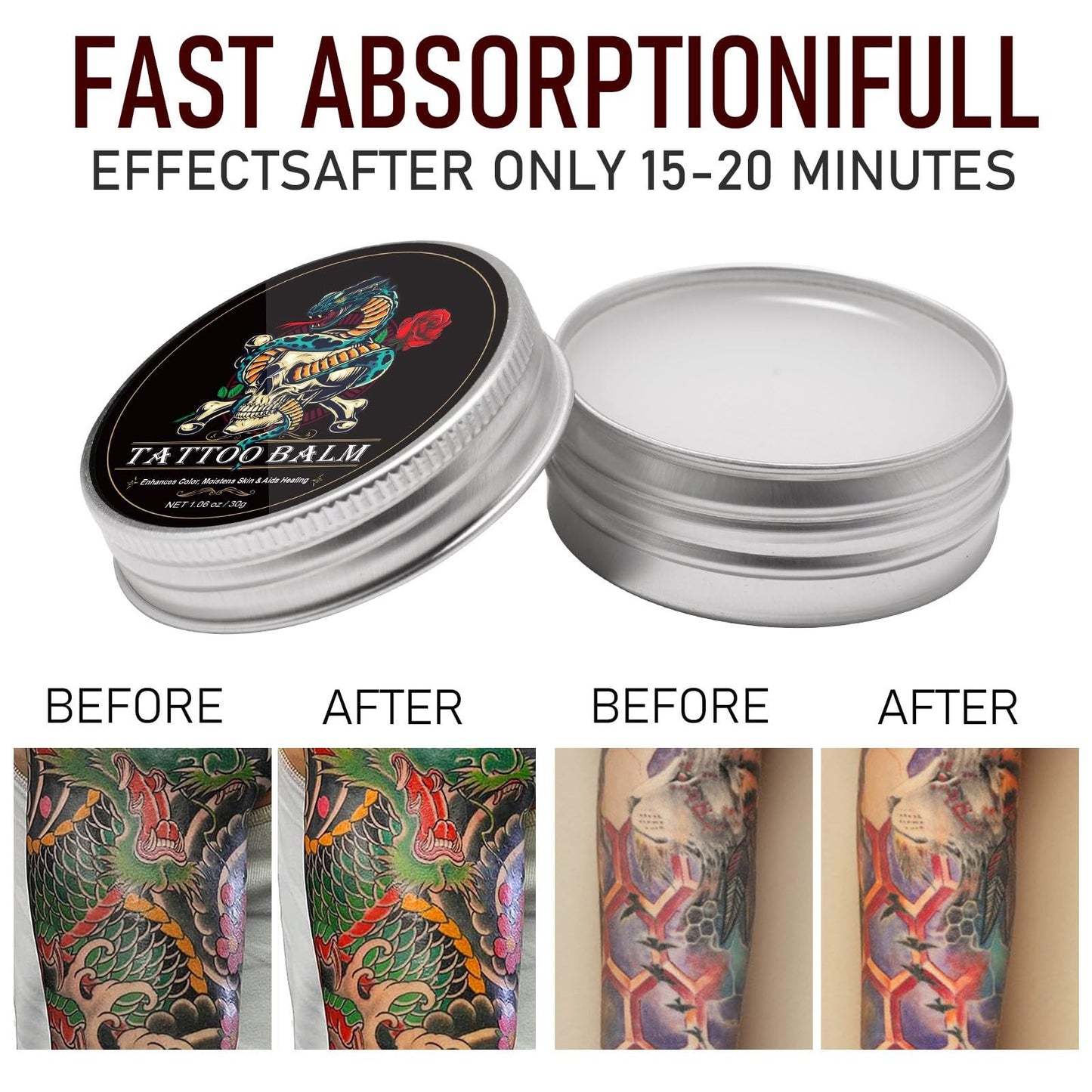 ISBEAUSOLS Tattoo Body Butter (2PCS)