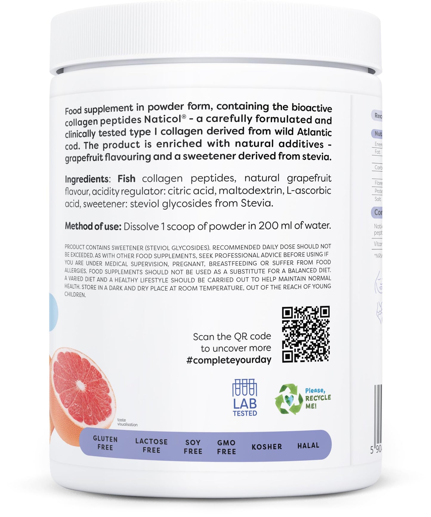 OSAVI Osavi Marine Collagen Wild Cod, Grapefruit - 360 Grams