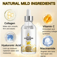 IZBEAUVO Collagen Serum,Vitamin C Serum For Face,Deep Wrinkle Filler For Women & Men,Boosts Collagen,Repairs,Moisturizing,Firming Face Cream,Skincare,With Hyaluronic Acid,Niacinamide,30ml