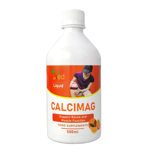 Ved Calcium, Magnesium, Vitamin D3 and Zinc Vegan Liquid Supplement, Supports Bones, Teeth and Muscle Function. 500 ml.