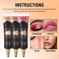 OKAQEE Eyeshadow Primer - Cream Eye Primer - Eye Base for Long Lasting Eye Makeup - Cream Colorful Eyeshadow Base for Eyelid - Matte Full Coverage Concealer Makeup for Mature Skin (02 MEDIUM)