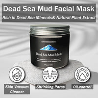 HOKIAMCN Dead Sea Mud Mask with Aloe Vera Spa Quality Natural Facial Mask Deep Pore Reducer for Face and Body Acne Blackheads Blemish Oily Skin Wrinkles Vegan Cruelty-Free Cosmetic Mineral-Rich