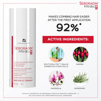 SEBORADIN Seboradin Hair Serum Leave In Emollient For Easy Combing Conditioning Strengthing Smoothing Moisturising Nourishing Plant Stem Cells Oil Complex Of Radish Magnolia Rosemary Extracts 75 ml Fito Cell