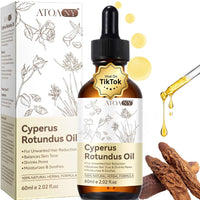 Cyperus Rotundus Oil, 100% Pure Natural Cyperus Oil for Hair Removal, Gently and Effectively Inhibits Hair Growth (60ml)