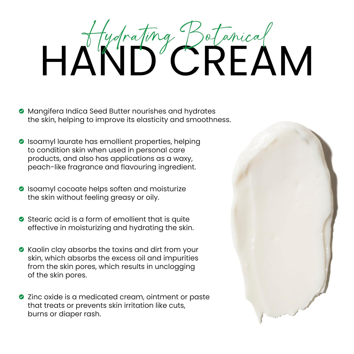 Orgaleaf Hand Cream, Hydrating Botanical Hand Cream, Vegan, Hand Made, Natural, 60 ml