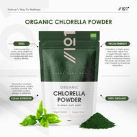 ALPHA01 Organic Chlorella Powder 200g - Broken Cell Wall - Pure Formula Supplement with No Additives – Resealable and Recyclable Pouch – by Alpha01
