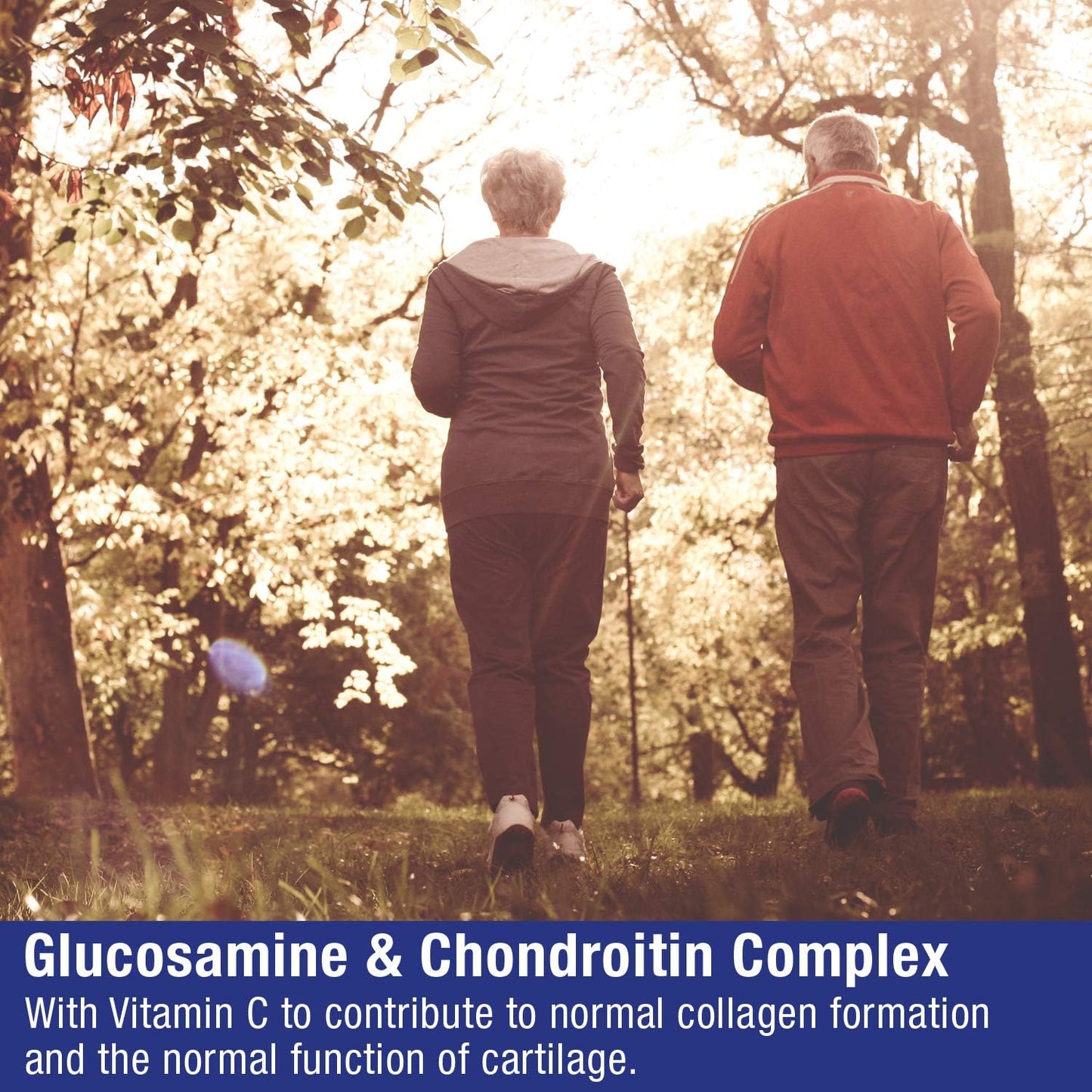Natures Aid Glucosamine and Chondroitin Complex, with Vitamin C, Rosehip, Ginger and Turmeric, 180 Capsules,package may vary