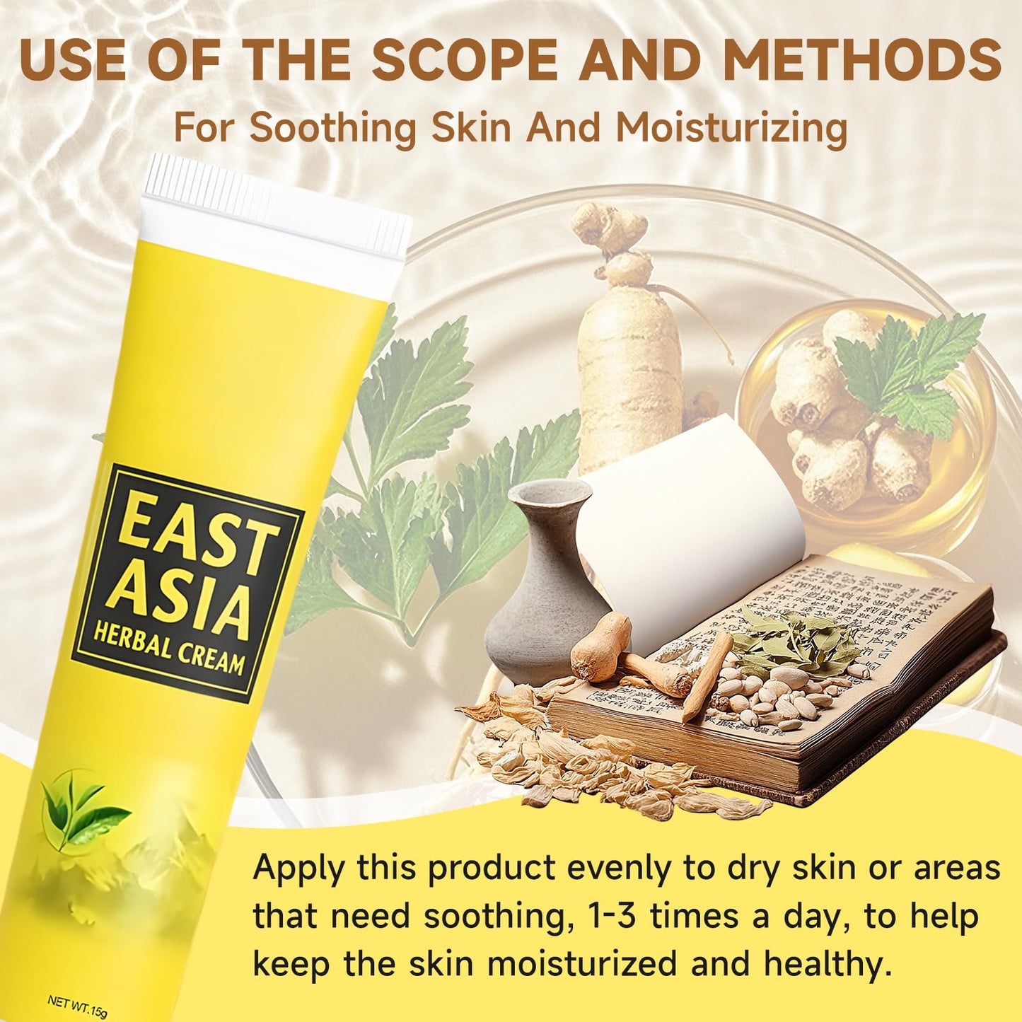 KoolShiro 2Pcs Herbal Cream, Smiles and Joys Herbal Cream, East Asian Natural Herbal Body Cream, Natural Moisturising Cream With Botanicals, Long-lasting Skin Care for All Skin Types