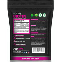 Biotin Hair Growth Supplement 12,000mcg - 120 Vegan High Strength Biotin Tablets - Hair and Nails Vitamins for Women & Men - Supports Hair, Skin & Nail Growth Vitamin B7 Tablets - PROELITE