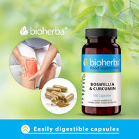 Boswellia & Curcumin 100 Capsules with Calcium