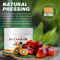 Uruses Raw Batana Oil for Hair Growth, Miracle Oil from Honduras Reduce Hair Loss and Split Ends, Repair Damaged Hair and Scalp and Enhance Hair Strength for Men & Women - 7.76 OZ