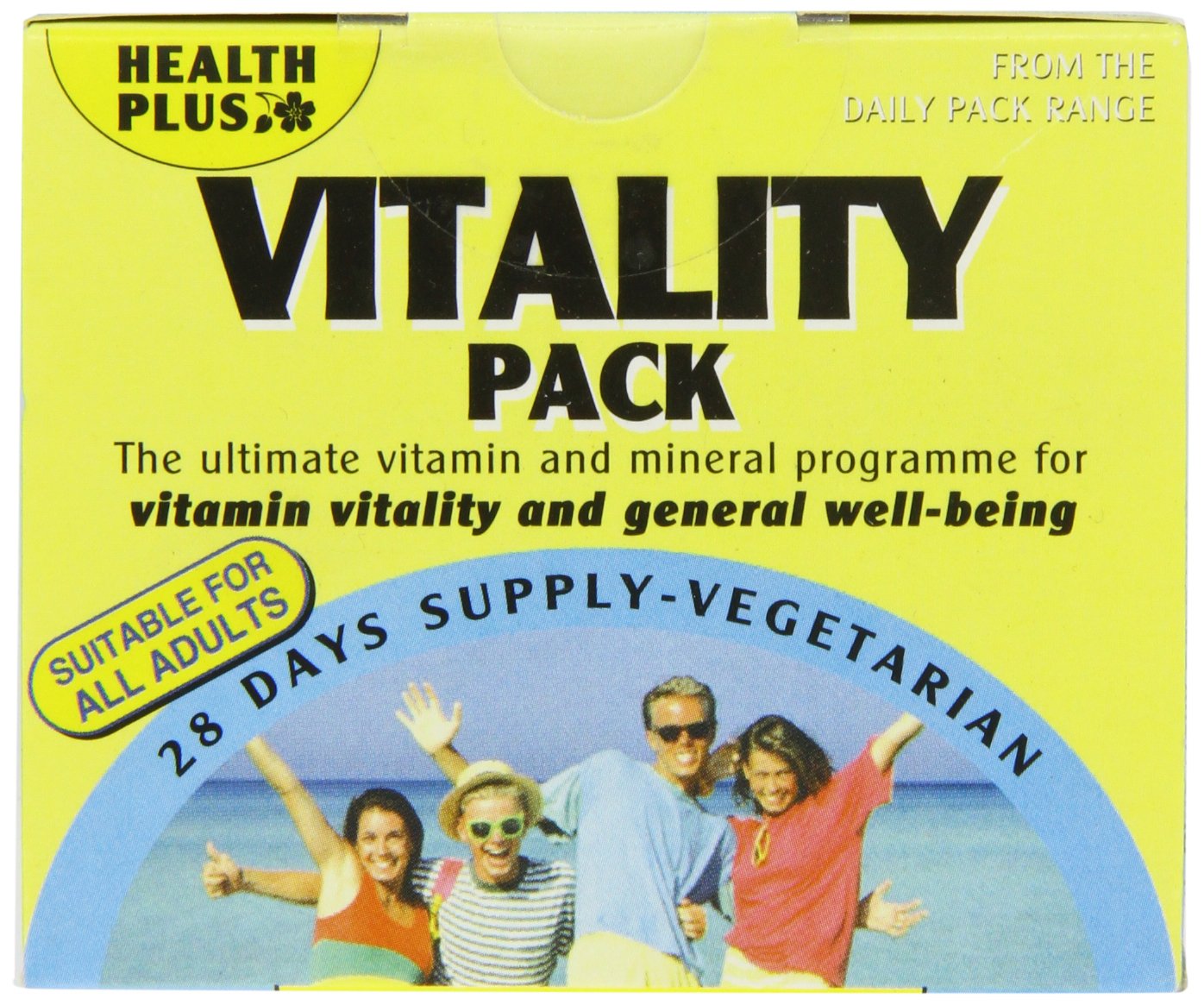 Health Plus Vitality Pack General Well-being and Vitality Multivitamin And Mineral Daily Supplement - 28 Day Supply