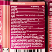 Nutrigums Perimenopause Support Gummy | Citrus Flavour | 60 Vegan Gummies | Red Clover, Ashwagandha, Maca, Ginseng, Sage, Ginkgo with VIT B6, B12, VIT D and VIT C | Nutritional Balance for Women by NUTRIGUMS®