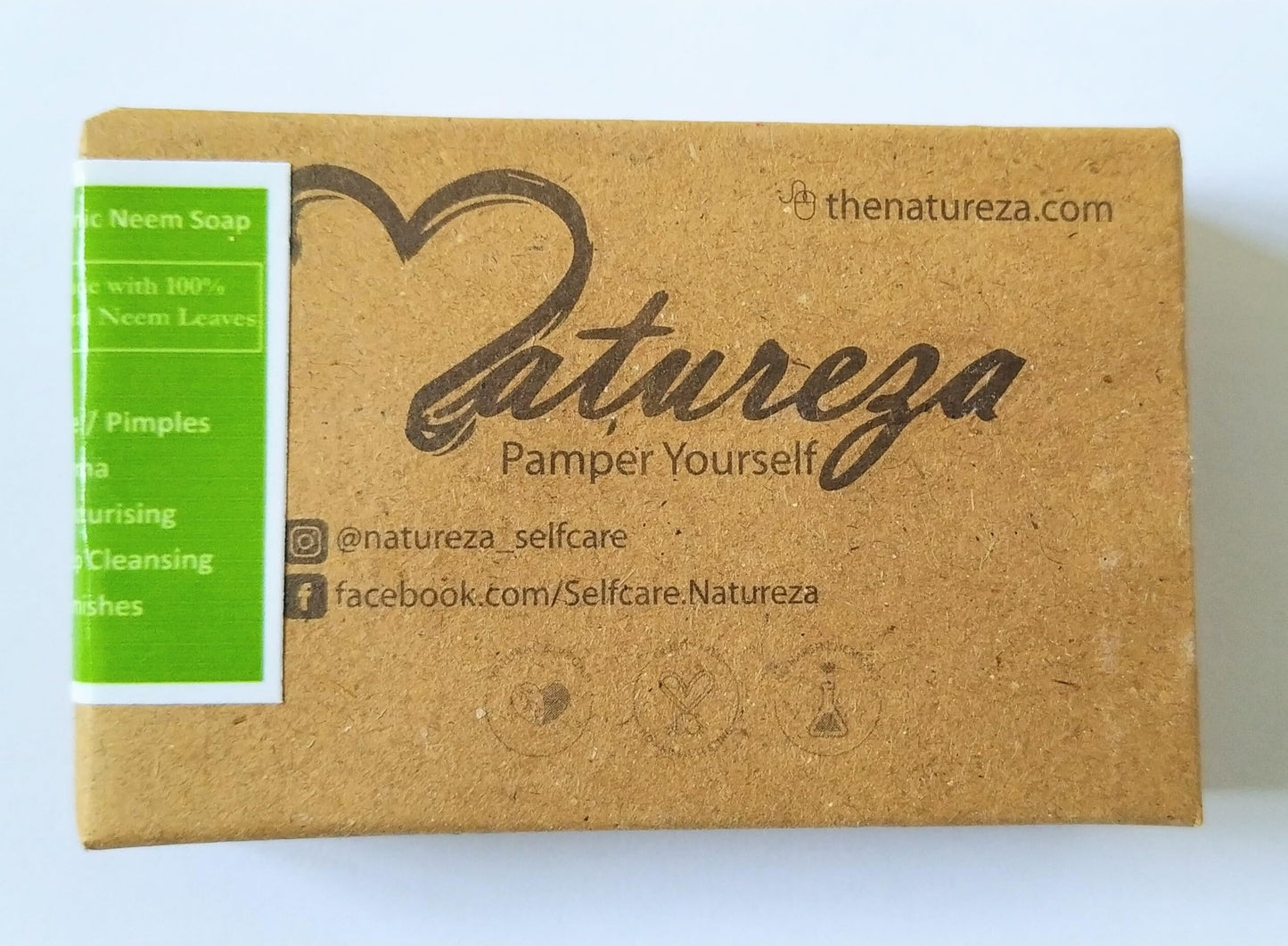 Natureza Organic Neem soap Herbal Handmade Anti acne 90g