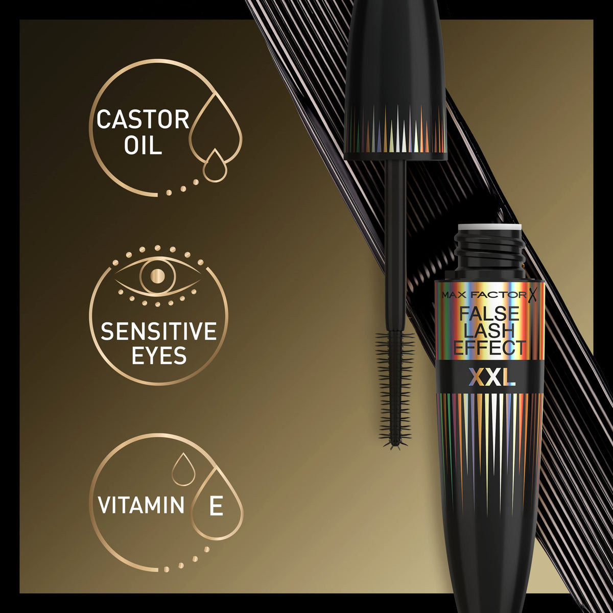 Max Factor False Lash Effect XXL Mascara, Black, 12 ml