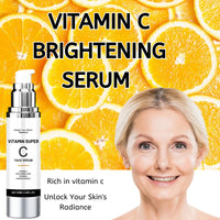 Tongyend Super Vitamin C Serum for Mature Skin, Antioxidant Vitamin C Serum for Glowing Skin, Anti-Aging & Brightening Face Serum for Wrinkles, Vitamin C Serum for Women Over 45, Targets Age Spots