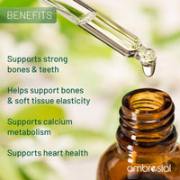 AMBROSIAL Ambrosial Vitamin D3 K2 Drops Liquid Supplement for Adults & Kids | Mango Flavor High Strength Vitamin D Liquid 500 IU & Vitamin K2 50 mcg PER Drop (Pack of 1-30 ml)