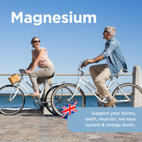 Healthspan Magnesium 375mg (90 Tablets) | Added Vitamin C & Vitamin B Complex | Promotes Immune Health | Support Your Bones, Teeth, Muscles & Nervous System | Vegan