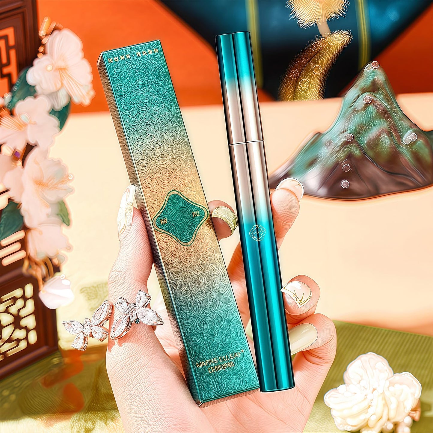 Coloroom Ultra Fine Waterproof Mascara for Short Eyelashes, Skinny Black Mascara, Lengthening & Thickening Mascaras, Catches Tiny Lashes