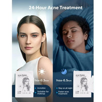 Generic Acne Patches - Pack of 24 Translucent Hydrocolloid Pimple Patch Spot Treatment Stickers for Face and Body - Fast-Acting, Vegan & Cruelty Free Skin Care
