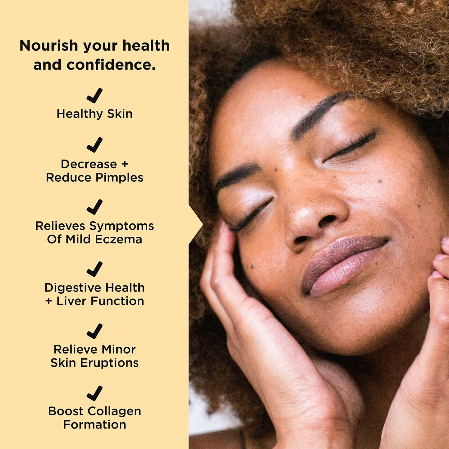 JSHealth Vitamins Skin and Digestion Formula | Skin Supplement with Zinc | Burdock Turmeric | Clear Healthy Skin | Acne Treatment for Teens and Adults | (60 Tablets)