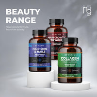 Newgate Labs Marine Collagen 350mg with Hyaluronic Acid, Vitamin C & Vitamin E - 120 High Strength Capsules - GMO Free - Halal - Made in The UK
