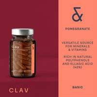 1000mg Pomegranate Extract per Daily Dose | Rich in Polyphenols & 40% Ellagic Acid | 60 Capsules Vegan | Made in Germany