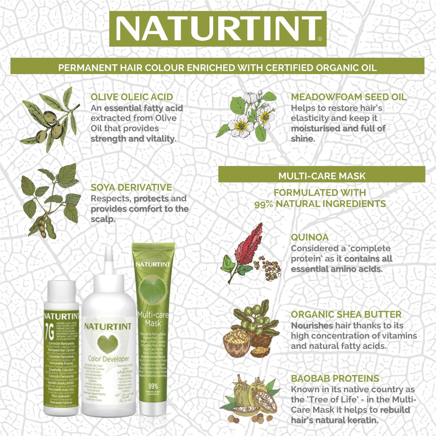 Naturtint Permanent Hair Colour Gel 5W Radiant Medium Brown, Plant Enriched, Ammonia Free, Long Lasting Grey Coverage and Radiant Colour, Nourishment and Protection