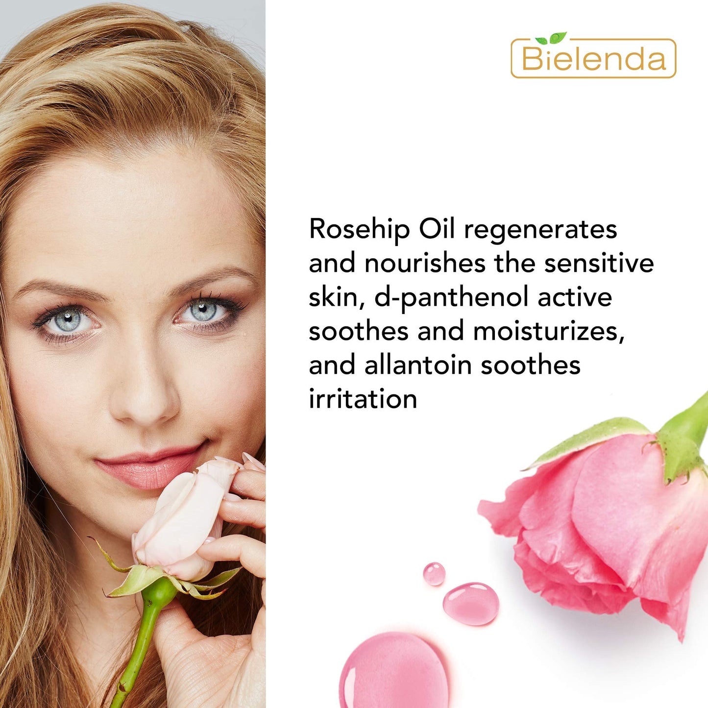 Bielenda Rose Care - Bi-Phase Quickly And Effectively Removes Waterproof Make-Up, Cleanses And Refreshes The Skin - Rose Care Double-Phase Make-Up Remover - 140 ml