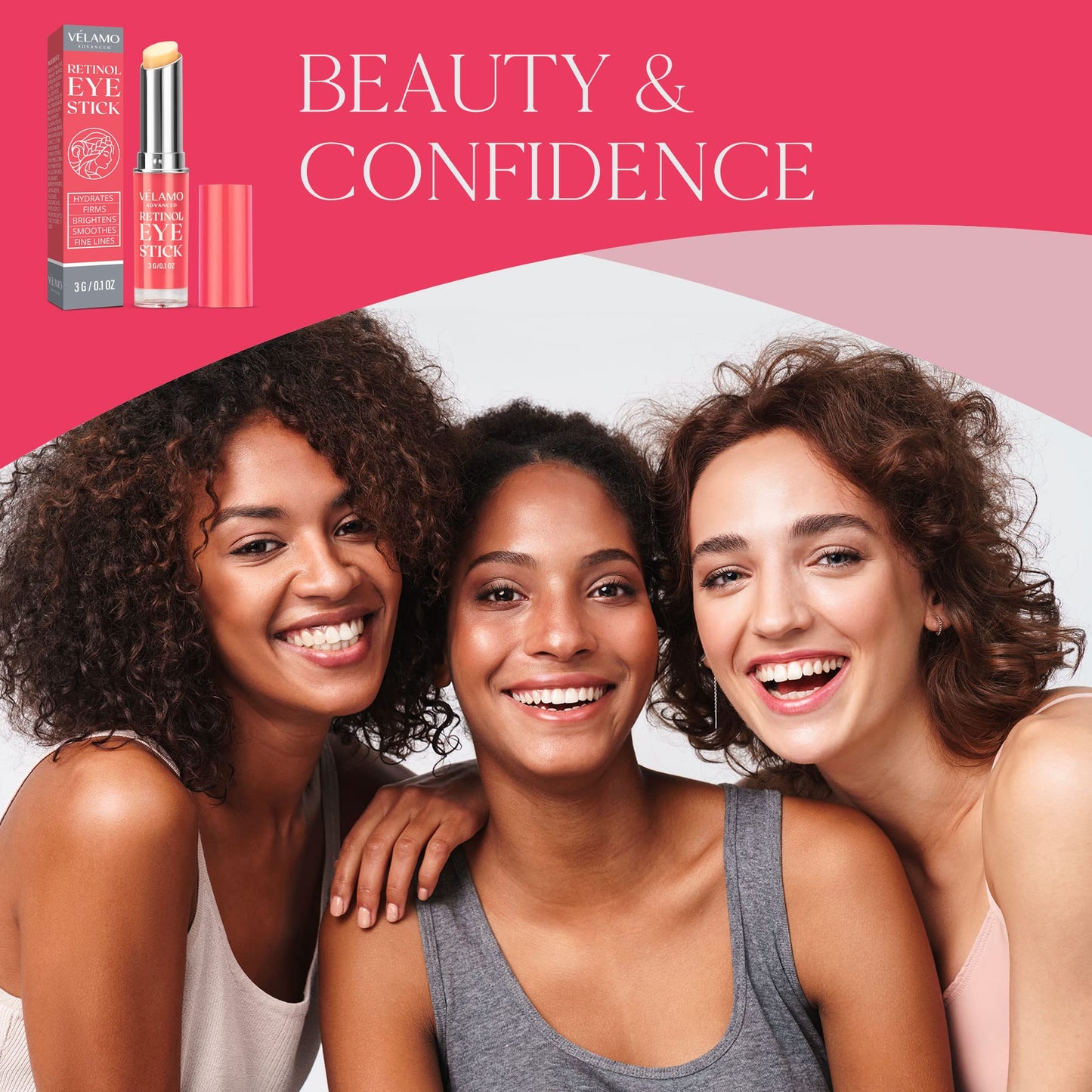 Retinol Stick, Retinol Face Cream, Under Eye Cream Anti Aging, Brightening Balm Reduces Fine Lines and Dark Circles, Visible Results in 3-4 Weeks