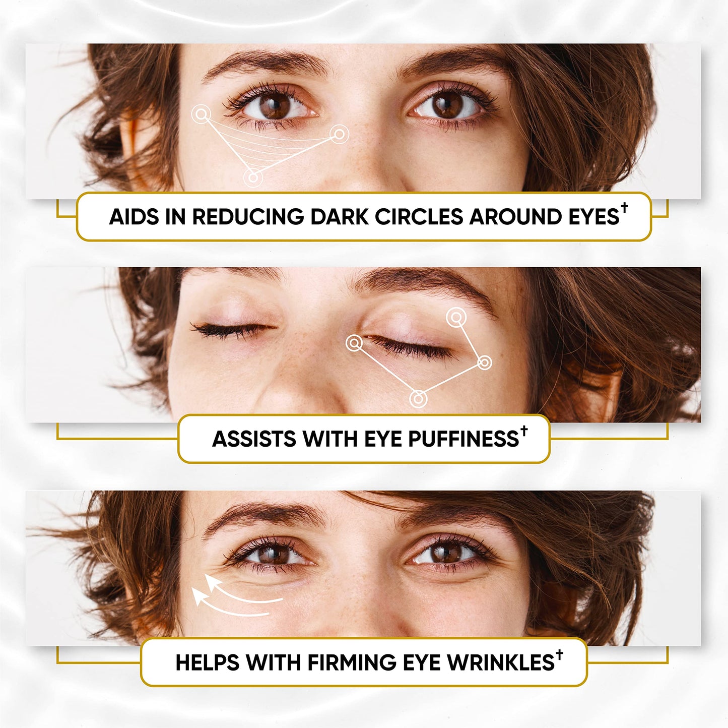 Lorelis Lab 24k Gold Eye Masks for Puffy Eyes and Dark Circles - Anti-Aging, Moisturizing Effect - Under Eye Patches with Collagen, Hyaluronic Acid for Eye Bags, Fine Lines, Wrinkles - Under Eye Masks, 30 Pairs
