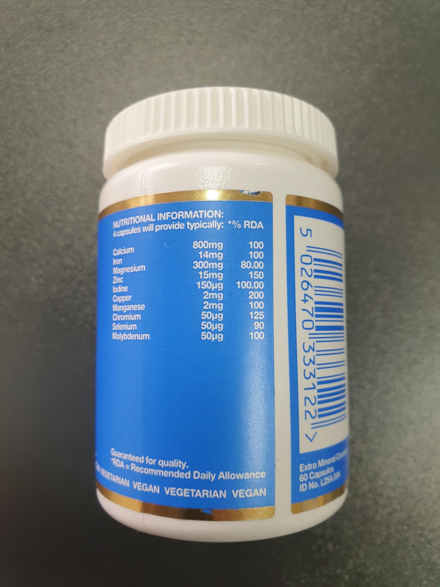Bio-health Bio-Health Extra Mineral Complex Food Supplement for General Health, Multi Mineral Calcium, Zinc, Magnesium and Iron, Supports Muscular Activity and Nerve Function, 60 Capsules